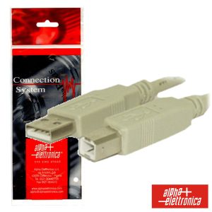 Cabo USB-A 2.0 Macho / USB-B Macho 5m Branco - (95-602/5B)