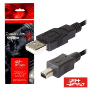 Cabo USB-A 2.0 Macho / Mini USB-B Macho 1.8m Polybag - (95-645B)