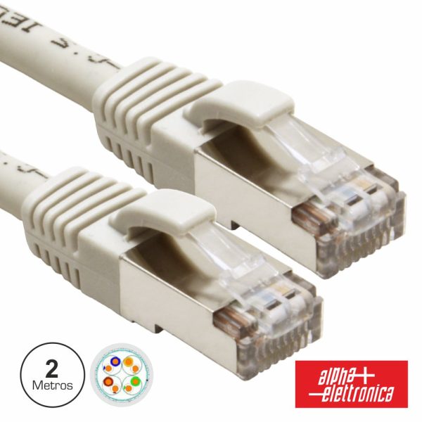 Cabo S/Ftp CAT6 2m Cinzento - (95-709/02GB)