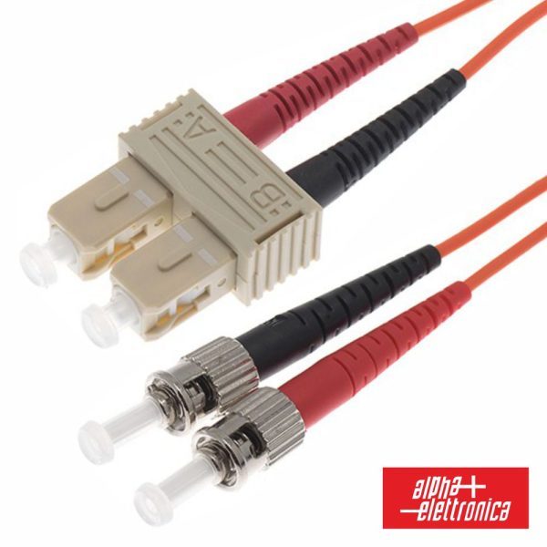 Cabo Fibra Óptica Multimodo Om2 3mm Sc/Upc-St/Upc 5m Alpha - (95-924/005)