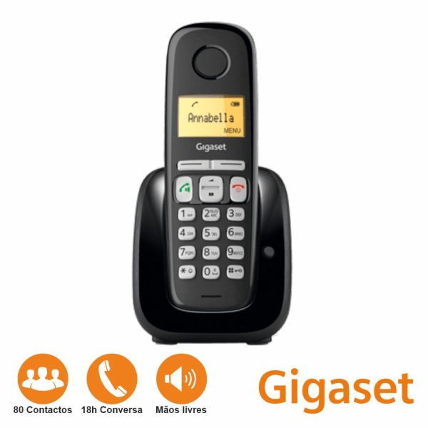 Telefone S/ Fios A280 Preto Gigaset - (A280B)