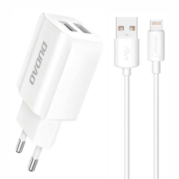 Alimentador Compacto 2 USB 5V/2.4A - (A2EULIGHTNINGWHITE)