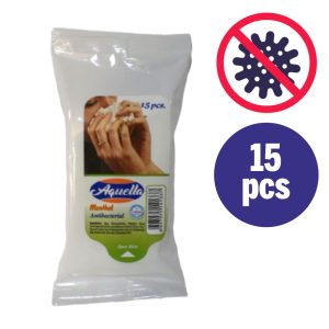 Toalhitas Antibacterianas C/ Aroma de Mentol 15Pcs - (AAMNT15)