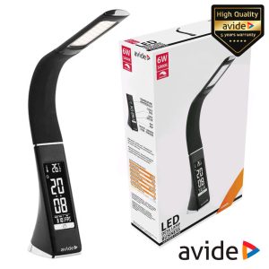 Candeeiro Secretária LED 6W 5000K Calendário 350lm AVIDE - (ABLDL-BLC-6W-BL)