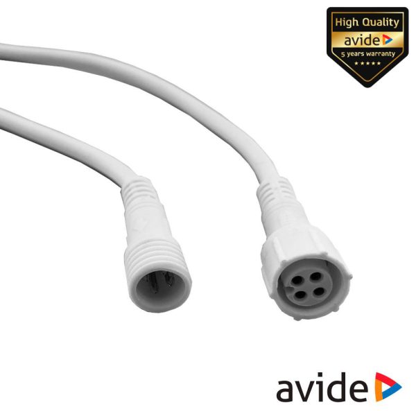 Adaptador Macho/Fêmea P/ Alimentação de Fitas LED RGB AVIDE - (ABLS12VRGB-07)