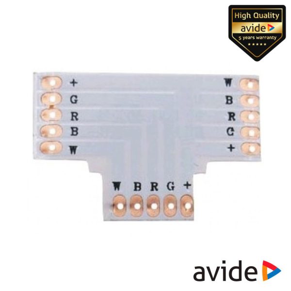 União P/ Fita LED RGBW IP20 T AVIDE - (ABLS12VRGBW-08)