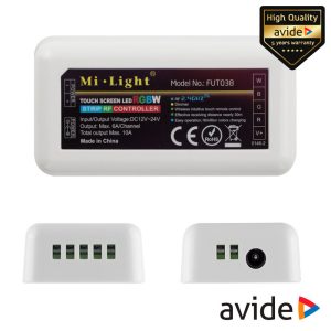 Controlador P/ Fita LEDS RGBW 12V 10A AVIDE - (ABLS12VTPRGBW-01)