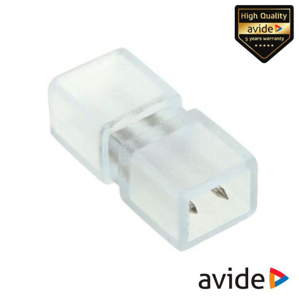 União Borracha P/ Fita LEDS 3528 2p Monocor IP65 AVIDE - (ABLS220V3528-2PIN)