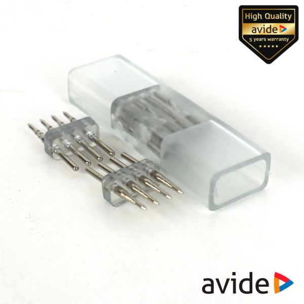 União Borracha P/ Fita LEDS 4p RGB IP65 AVIDE - (ABLS220VRGB-4PIN)