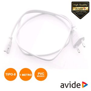 Cabo Alimentação AC Plano / Tipo 8 Iec C7 1M AVIDE - (ABT5-ACPLUG)