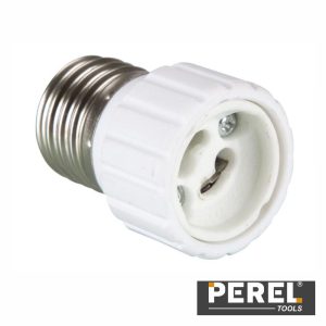 Casquilho Adaptador de E27 P/ GU10 PEREL - (ACLAD2)