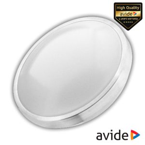 Aplique LED Redondo 18W 330mm 6400K 1700lm Pandora AVIDE - (ACLO33CW-18W-ALU)