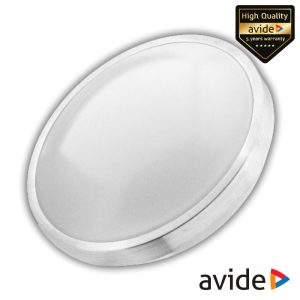 Aplique LED Redondo 24W 380mm 6400K 2200lm Pandora AVIDE - (ACLO38CW-24W-ALU)