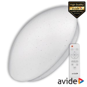 Aplique LED Redondo 80W 760mm 4800lm C/ Comando Stella AVIDE - (ACLOCCT-80W-R-ST)