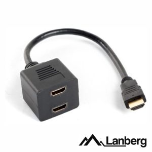 Cabo Adaptador HDMI 1 Entrada 2 Saídas LANBERG - (AD-0019-BK)