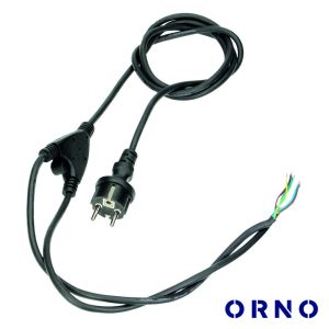 Cabo Alimentação Schuko Macho 2m P/ Focos LED ORNO - (AD-NL-6136PZ)