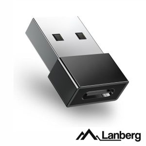 Adaptador USB-A Macho / USB-C Fêmea LANBERG - (AD-UC-UA-01)