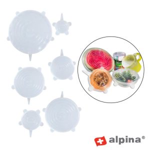 Conjunto 6 Tampas de Silicone ALPINA - (ALP102)