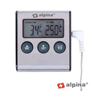 Termómetro Digital Alimentar C/ Temporizador ALPINA - (ALP292A)