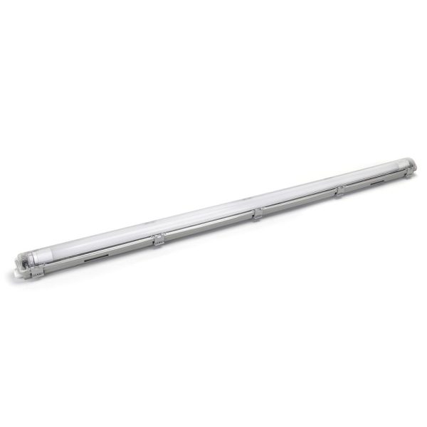 Armadura T8 C/ Lâmpada LED Tubular 18W 120cm 6500K IP65 - (ALTT8120X1CW)