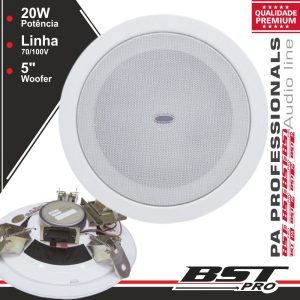 Coluna De Tecto Pa 100v 5" 6Wmáx Branca - (AP1208)