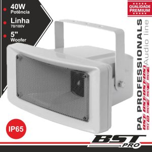 Altifalante Corneta Pa 100v 40W 5" IP65 Abs Branco - (AP3640)