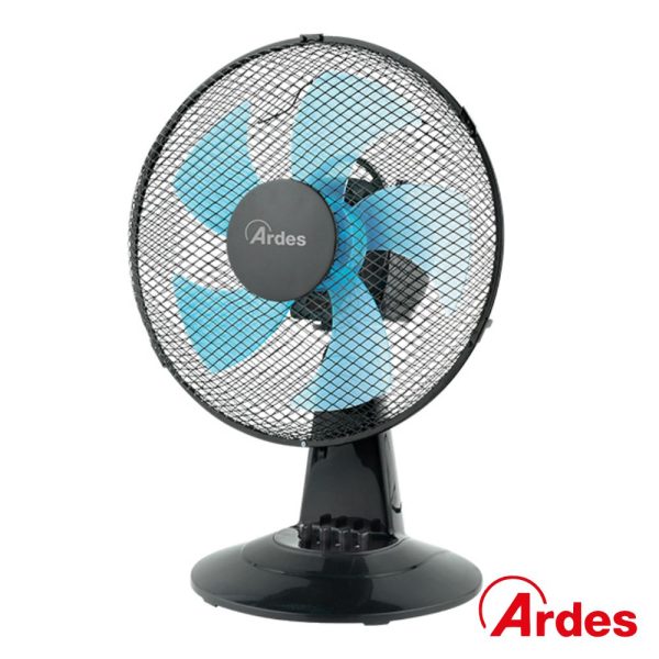 Ventoinha de Mesa Ø30cm 40W Preta/Azul ARDES - (AR5ST30N)