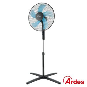 Ventoinha de Pé Ø40cm 50W Preta/Azul ARDES - (AR5ST40PN)