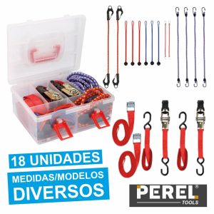 Conjunto De Cintas E Elásticos De Segurança 18x Perel - (ARATS2)