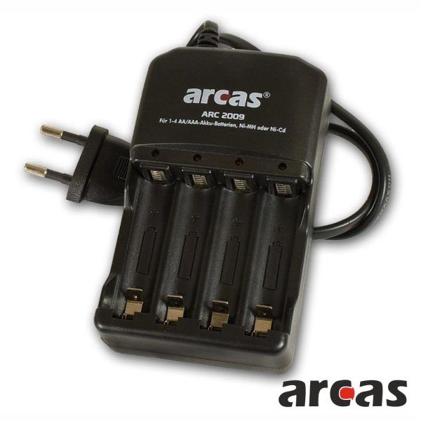 Carregador Universal AA/AAA Ni-Mh/Ni-Cd ARCAS - (ARC-2009)