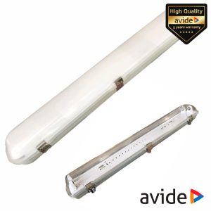 Armadura Estanque 60cm p/ 2 Lâmpadas LED Tubular T8 AVIDE - (ATPF-2X18W)