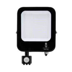 Foco LED 100W 230V 6500k 8900lm C/ Sensor IP65 Preto - (B10202B5M)