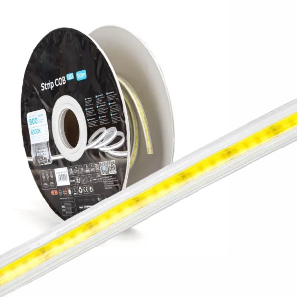 Fita LED COB 6500K 220V 50m IP65 8W/m - (B10302J8E)