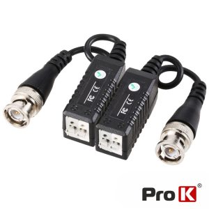 Conversor Passivo Hd 2x Balun Vídeo Terminais Aperto PROK - (BALUN02HD)