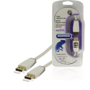 Cabo Displayport Macho / Macho Branco 1m - (BBM37000W10)