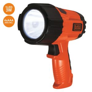 Lanterna 1 LED 3W Ergonómica C/ Punho 375lm Black Decker - (BD17198)