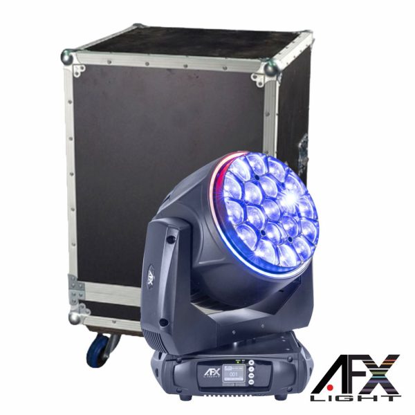 Moving Head Bee Eye 19x40W RGB DMX Mic Wash Zoom C/ Mala - (BEEDREAM-1940RGB)