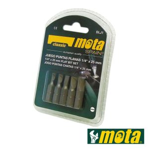 Conjunto de Bits 5x 1/4" 25mm MOTA - (BLJ1)