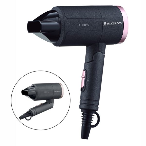 Secador de Cabelo 1300W Preto BERGSON - (BSC-013)