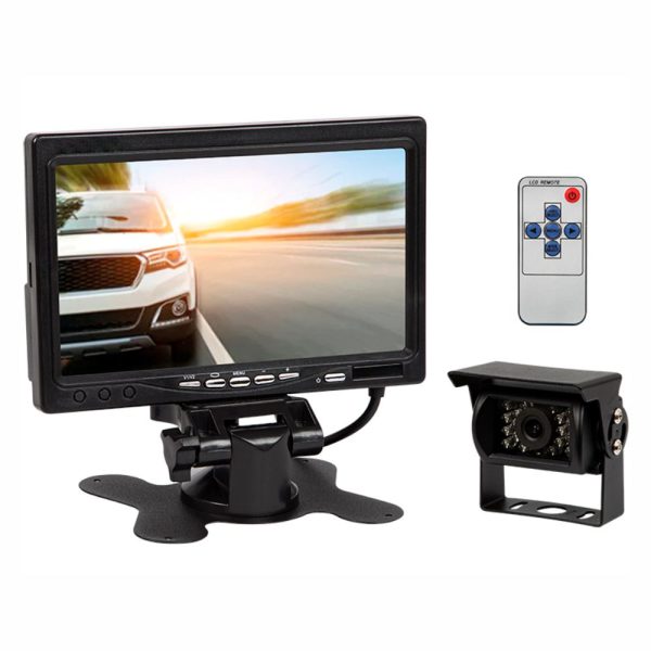 Câmara de Marcha-Atrás P/ Automóvel IP67 + Monitor 7" - (BVS-549+MONITOR)