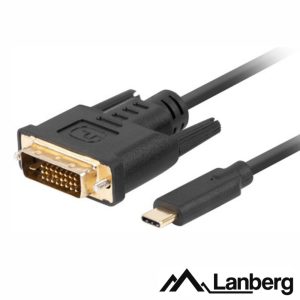 Cabo USB-C 3.2 Macho / DVI-D Macho 3m LANBERG - (CA-CMDV-10CU-0030)