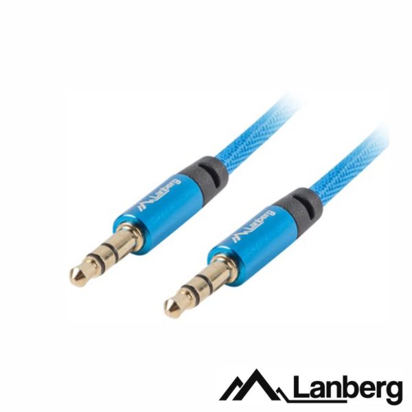 Cabo Jack 3.5mm Macho / Jack 3.5mm Macho 1m LANBERG - (CA-MJMJ-10CU-0010)