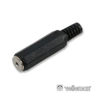 Ficha Jack 2.5mm Fêmea Mn Pvc C/ Guarda Cabo - (CA007)