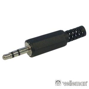 Ficha Jack Macho Plástico Preto 3.5mm St - (CA111)