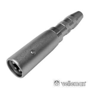 Ficha Adaptadora XLR 3p Macho / Jack 6.35mm Fêmea Mn - (CAA08)