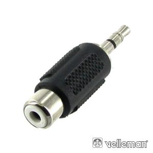 Adaptador Rca Fêmea P/ 3.5 Jack Macho Mn VELLEMAN - (CAA15)