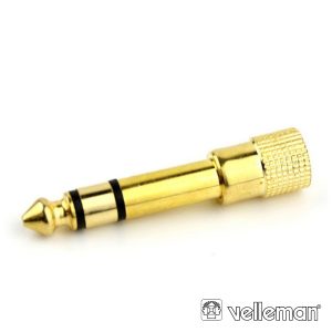 Ficha Adaptadora Jack 6.35mm Macho / Jack 3.5mm Fêmea St - (CAA30)