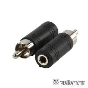 Ficha Adaptadora Jack 3.5mm Fêmea Mn / Rca Macho - (CAA37)