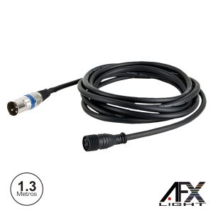 Cabo DMX XLR 3p Macho / XLR 3p Fêmea 1M IP65 AFXLIGHT - (CAB-IPXLR)