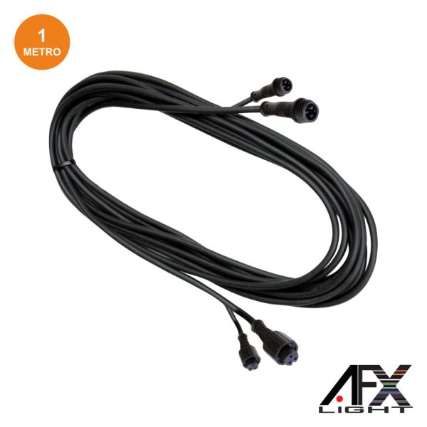 Cabo DMX 2-XLR 3p Macho / 2-XLR 3p Fêmea 1M Ipar123 AFXLIGHT - (CAB-MINI-EX1)